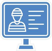 Criminal Database Vector Icon