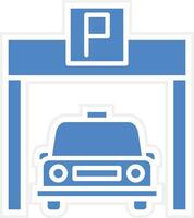 Car Park Vector Icon