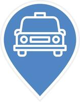 Car Location Vector Icon
