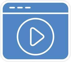 Video Player Vector Icon