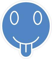 Winking Face with Tongue Vector Icon