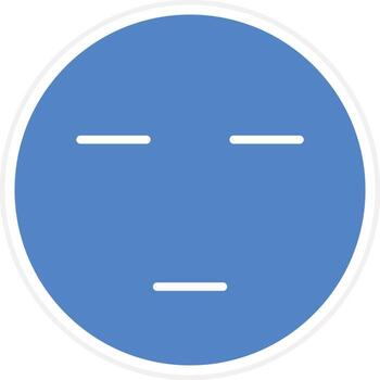Expressionless Face Vector Icon