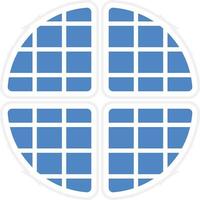 Waffle Vector Icon