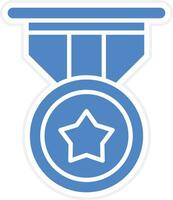 Gold Medal Vector Icon