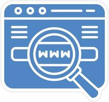 Website Search Vector Icon