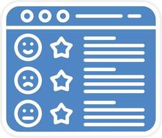 Website Rating Vector Icon