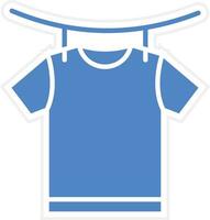 Drying Clothes Vector Icon