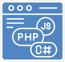 Coding Language Vector Icon