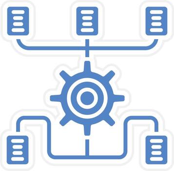 icono de vector de algoritmo