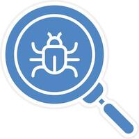 Search Bug Vector Icon