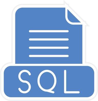 Sql File Vector Icon