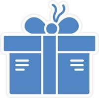 icono de vector de caja de regalo