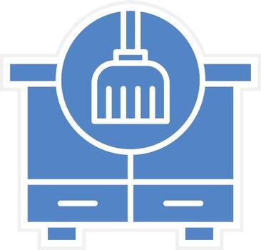 limpiar el polvo vector icono