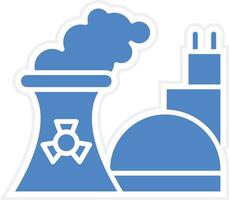 icono de vector de contaminación nuclear