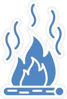 Fire Pollution Vector Icon