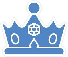 icono de vector de corona de reina