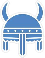 Viking Helmet Vector Icon