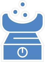 Face Steam Vector Icon