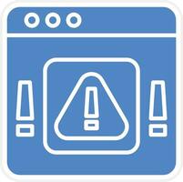 Web Alert Vector Icon