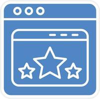 Page Rating Vector Icon