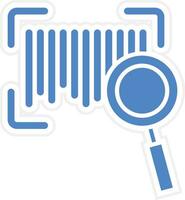 Barcode Search Vector Icon