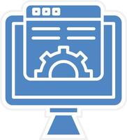 Web Settings Vector Icon