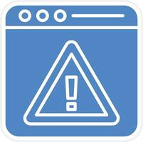 Browser Alert Vector Icon