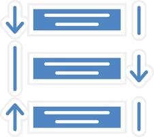 reorganizar Tareas vector icono