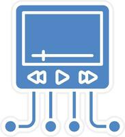 Video Network Vector Icon