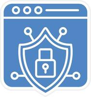 Browser Security Vector Icon