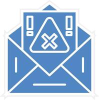 correo electrónico alerta vector icono
