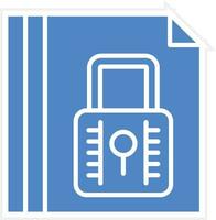 Document Locked Vector Icon