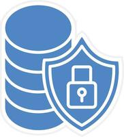 Database Security Vector Icon