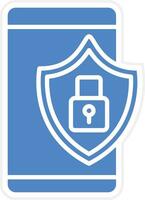 Mobile Security Vector Icon