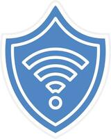 Wifi seguridad vector icono