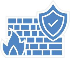 icono de vector de firewall