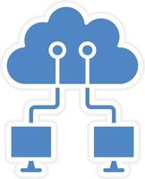 Cloud Networking Vector Icon