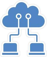 Cloud Network Vector Icon