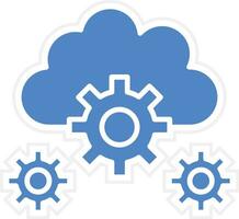 Cloud Setting Vector Icon