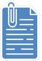 Pin Documents Vector Icon