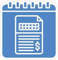 Online Invoice Vector Icon