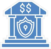 banco seguridad vector icono