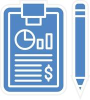 Financial Report Vector Icon