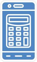 Mobile Calculator Vector Icon