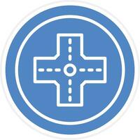 Intersection Vector Icon