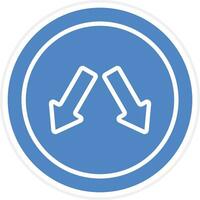 Keep In Lane Vector Icon