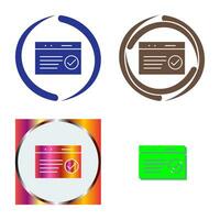 Unique QC Passed Vector Icon