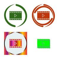 Unique Video and Animation Vector Icon