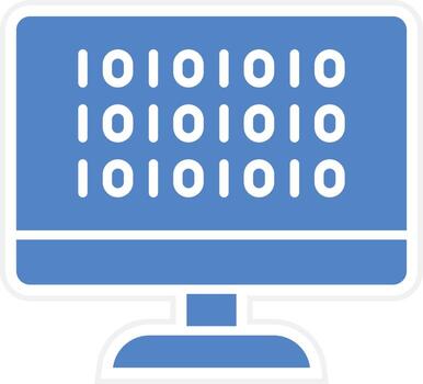 Binary Code Vector Icon