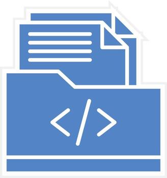codificación carpeta vector icono